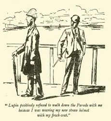 Lupin nægtede bestemt at gå ned af paraden med mig, fordi jeg havde min nye stråhjelm på med min frakke